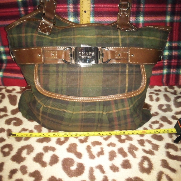 Chaps est.1978 Scottish Plaid Top Handle Purse - Picture 11 of 11